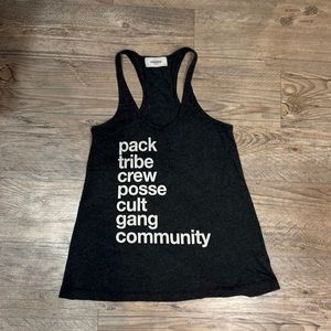 Soul Cycle Grey Mantra tank